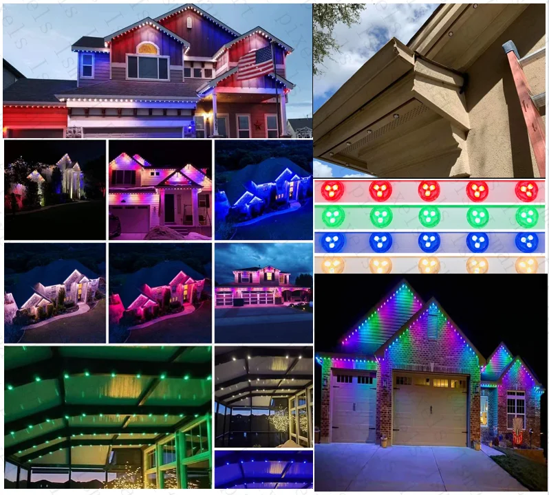 Высокое качество 48 В постоянного тока адресный умный светодиодный пиксель 5000k дневной свет для рождественских Праздничных Украшений