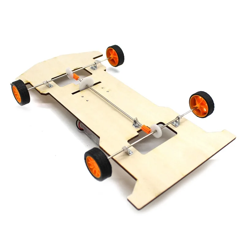 Kids Handmade 4WD Car DIY Technology Intelligence Car Model Creative Assembly Science and Education Toy Experiment Set