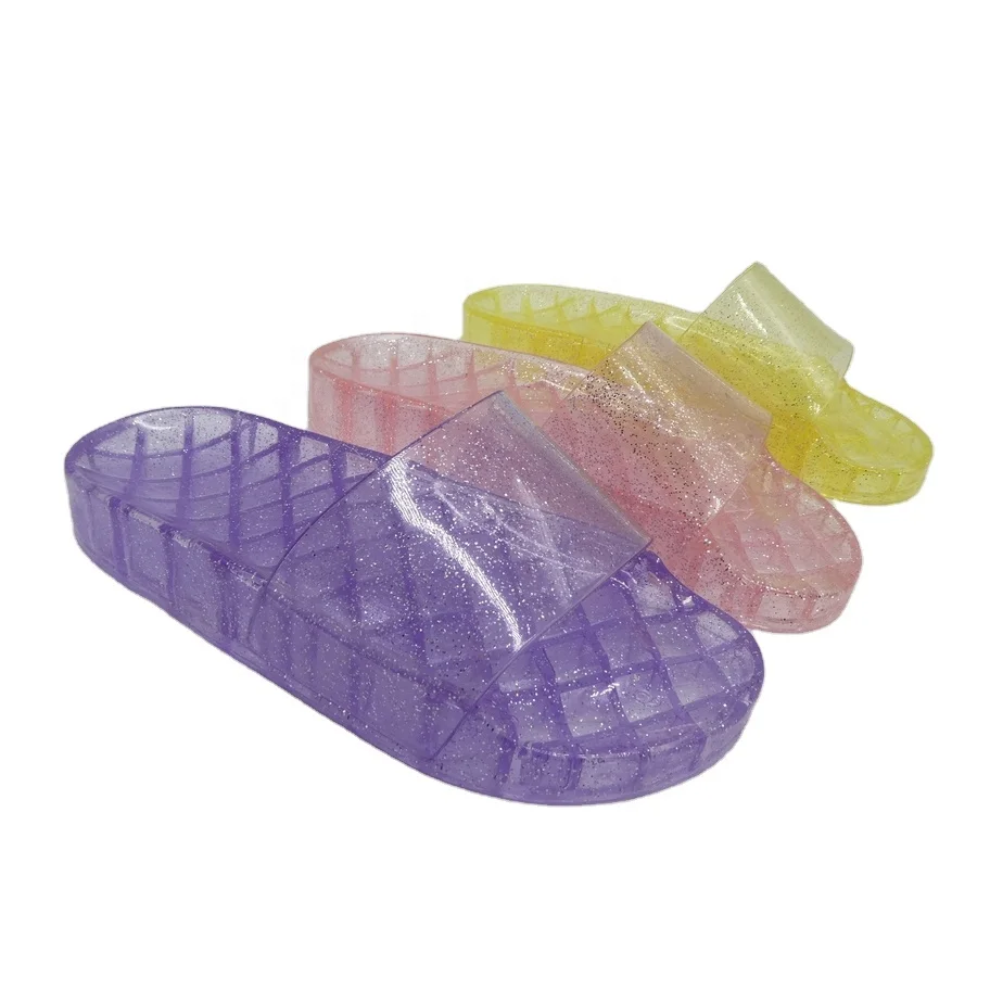 Jelly Slippers Women home transparent anti slide bathroom slippers summer casual jelly sandals shoes
