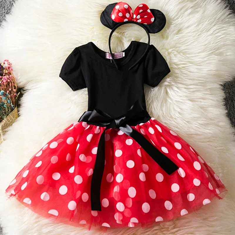 Amazon hot sale girls dress children holiday dress skirt 1-5T girl Mickey princess dress 2-piece set