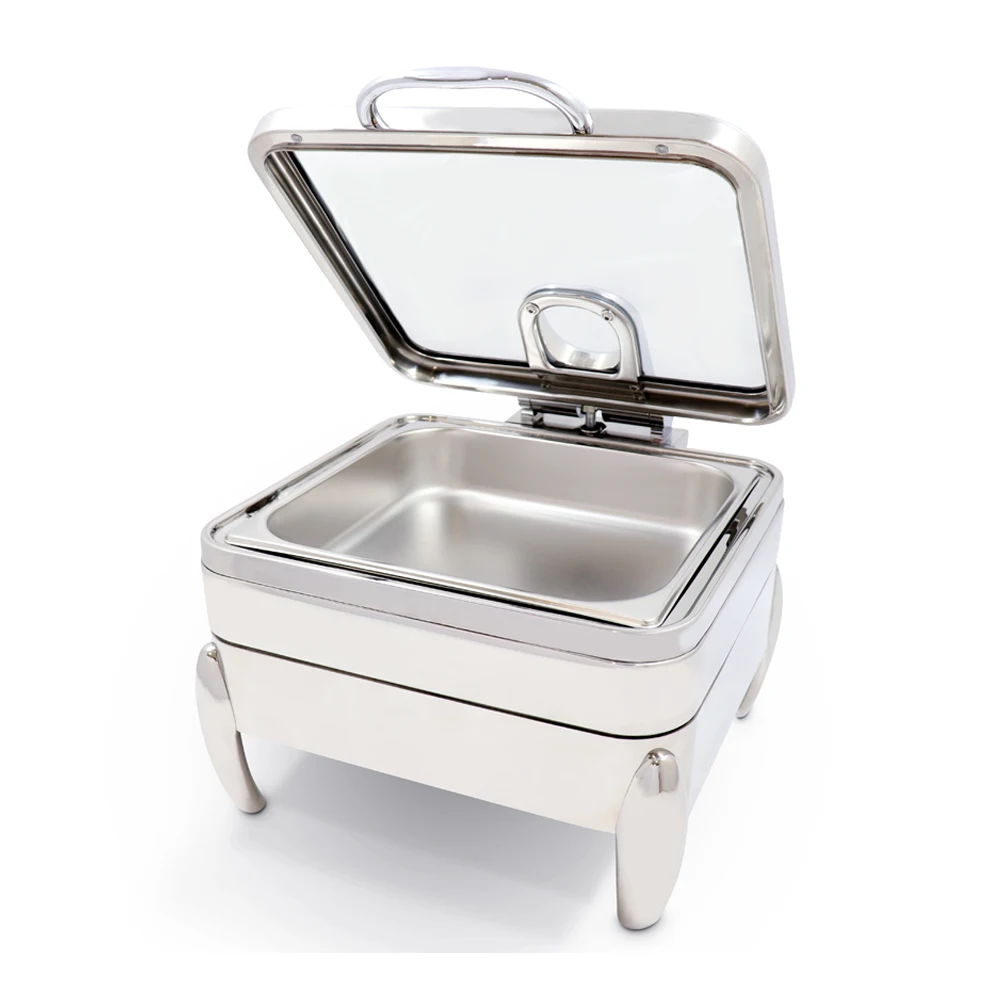 Factory directly restaurant food containers silver charger plates wedding chafing fuel