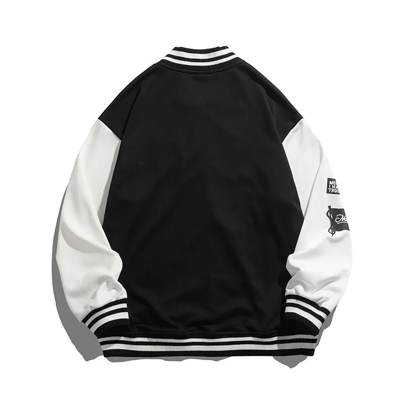 Autumn Man Fashion Embroidery Hip Hop Loose All-Match Street Wear Baseball Jacket
