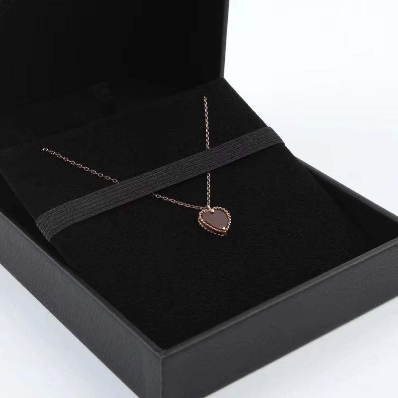 
New black paper custom logo pendant earring ring jewelry package box paper bag factory cheaper price JBS20510 
