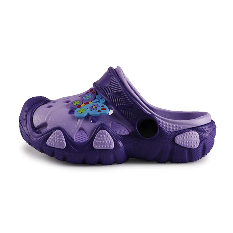 
Garden Shoes Waterproof With Butterfly Mickey Charms Fashion EVA Kids Clogs 