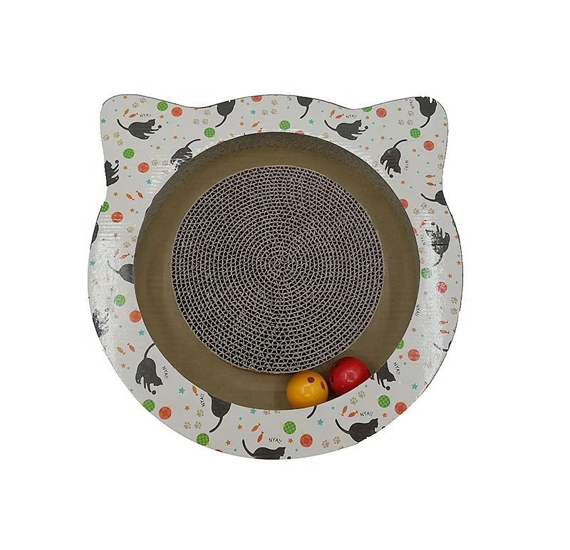 
Round Bell Ball Corrugated Paper Cat Scratching Claw Toy Pet Cat Training Toy 