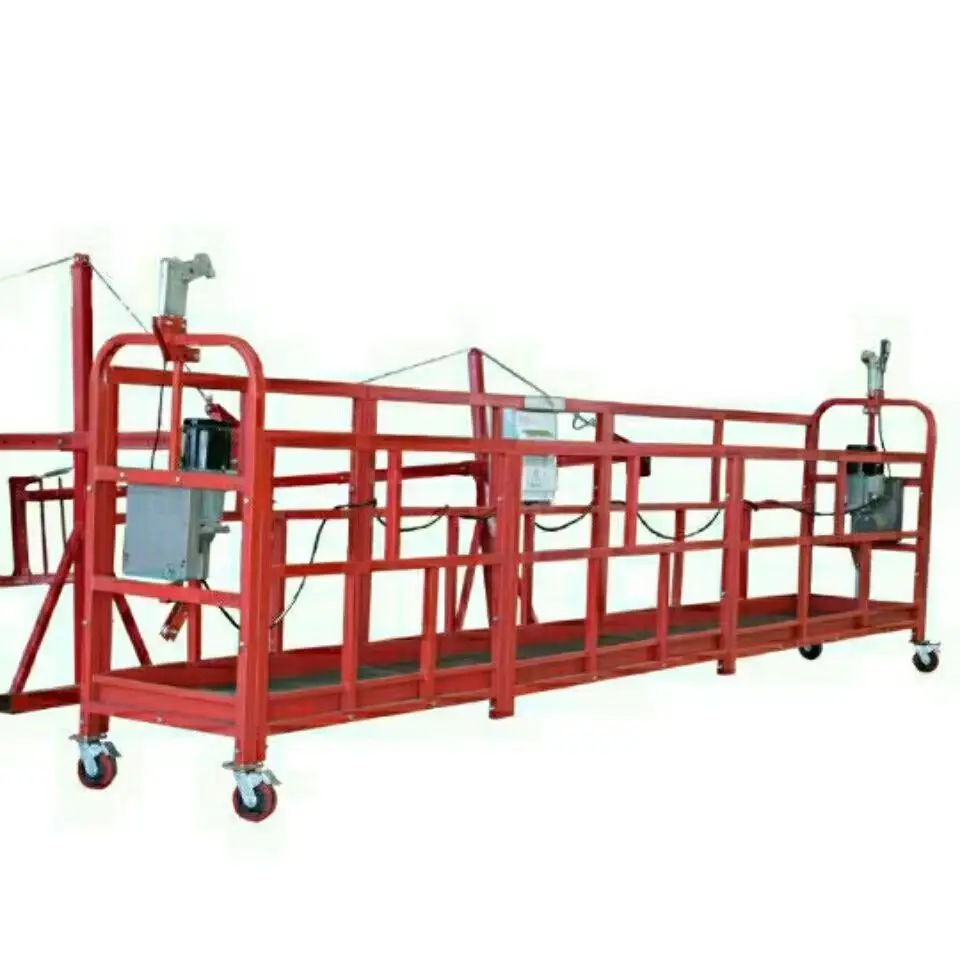 Factory Electric Scaffold Prefabricated Platform Safety Suspended Platform Powered Hanging Basket Zlp630zlp800 Swing Stage