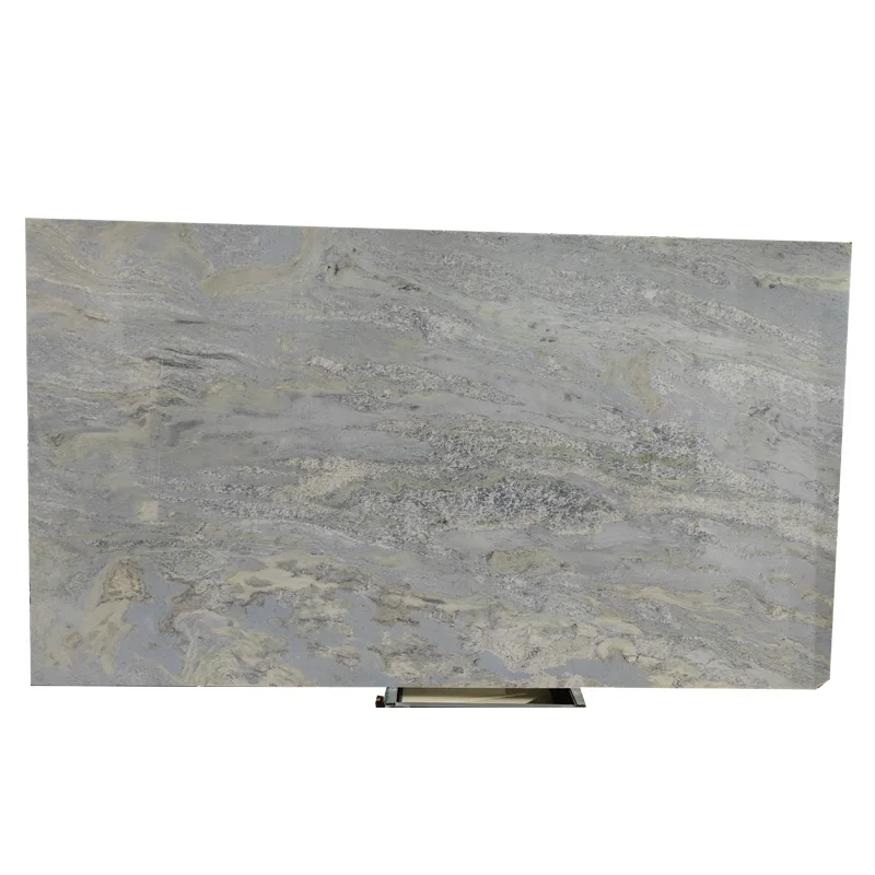 Luxury Honed Blue Crystal Marble Slab Wall Tiles For Home Interior Design