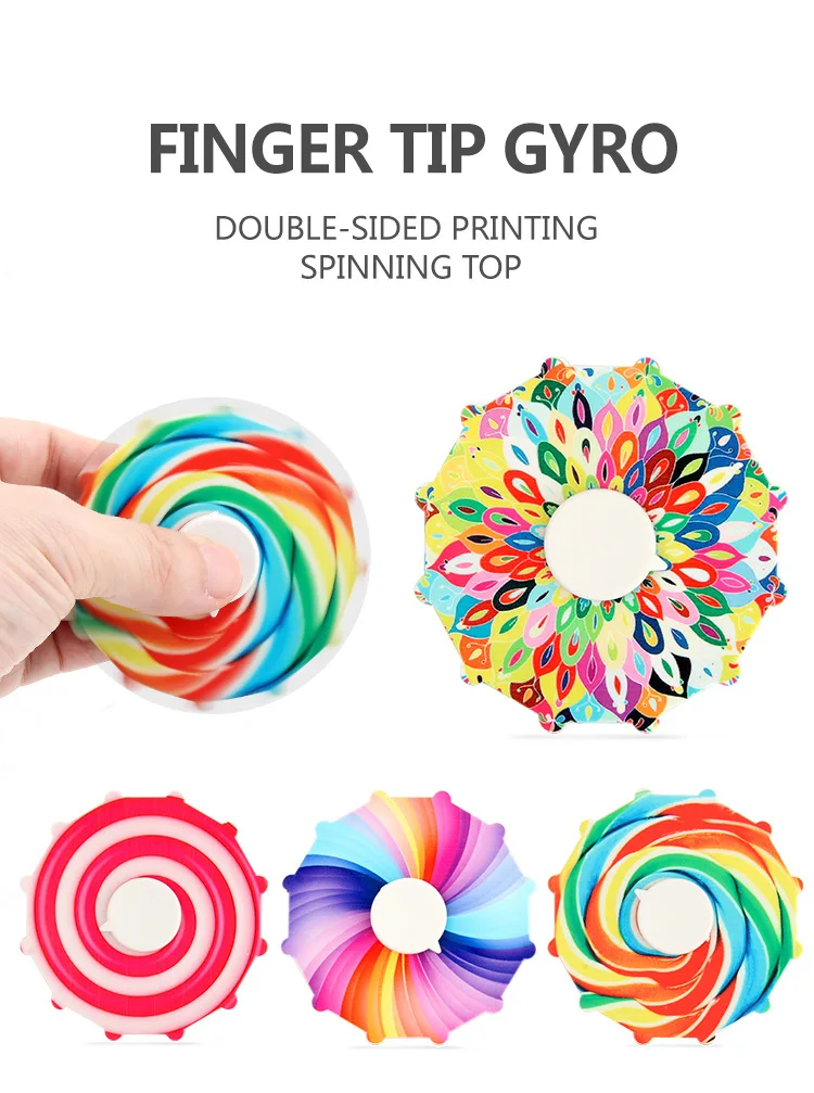 New Trend 3d Run Animated Fingertip Gyro Alloy Metal Gifts Fidget Spinner For Kids