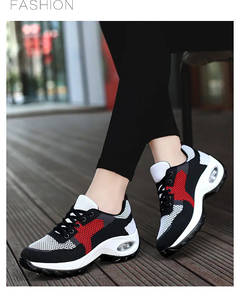china suppliers girl non-slip purple mesh running shoes ladies open shoes casual height increasing women walking style shoes