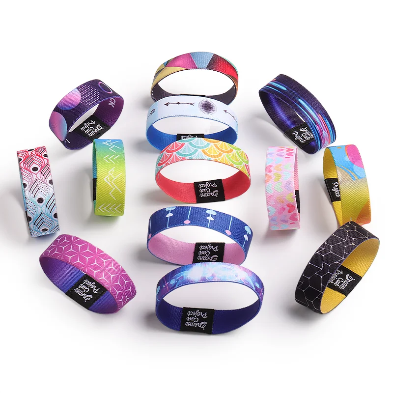 Эластичные эластичные браслеты с принтом