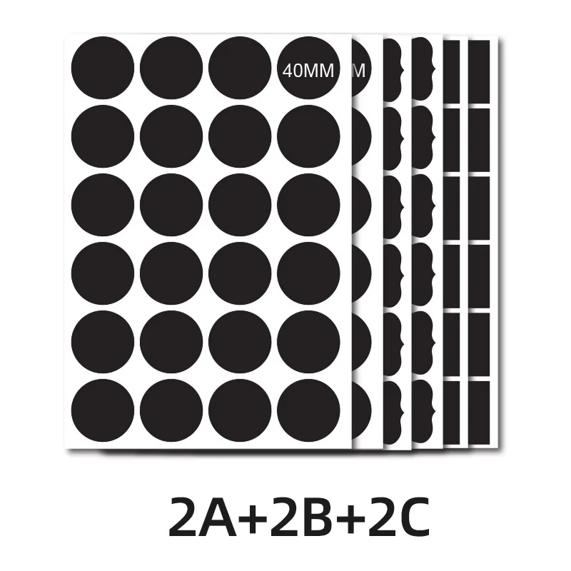 Black Removable Waterproof Chalkboard Labels for jars Storage Bins Bottle Labels pantry spice labels