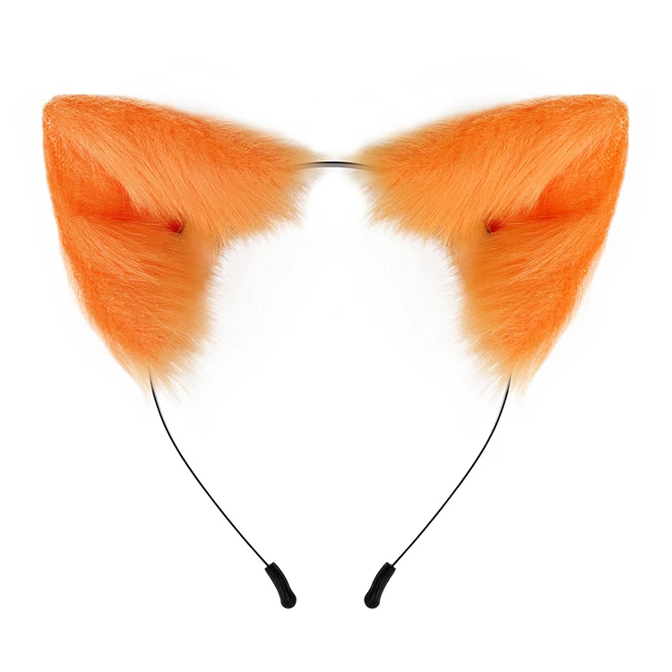 Hot Sale Halloween Soft Plush Fox Fur Ear Cosplay Hair Accessories Cat Ears Head Band Cat Ear Women Headband