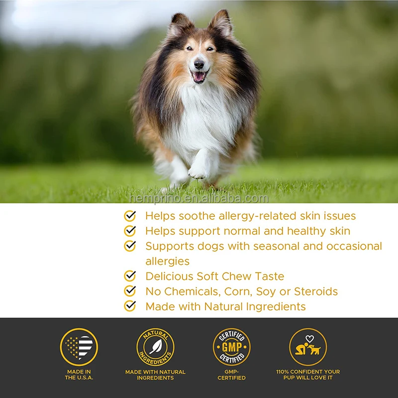 Allergy Immune Pet Nutrient Chondroitin Omega Fish Oil Probiotics Dogs Joint Supplement