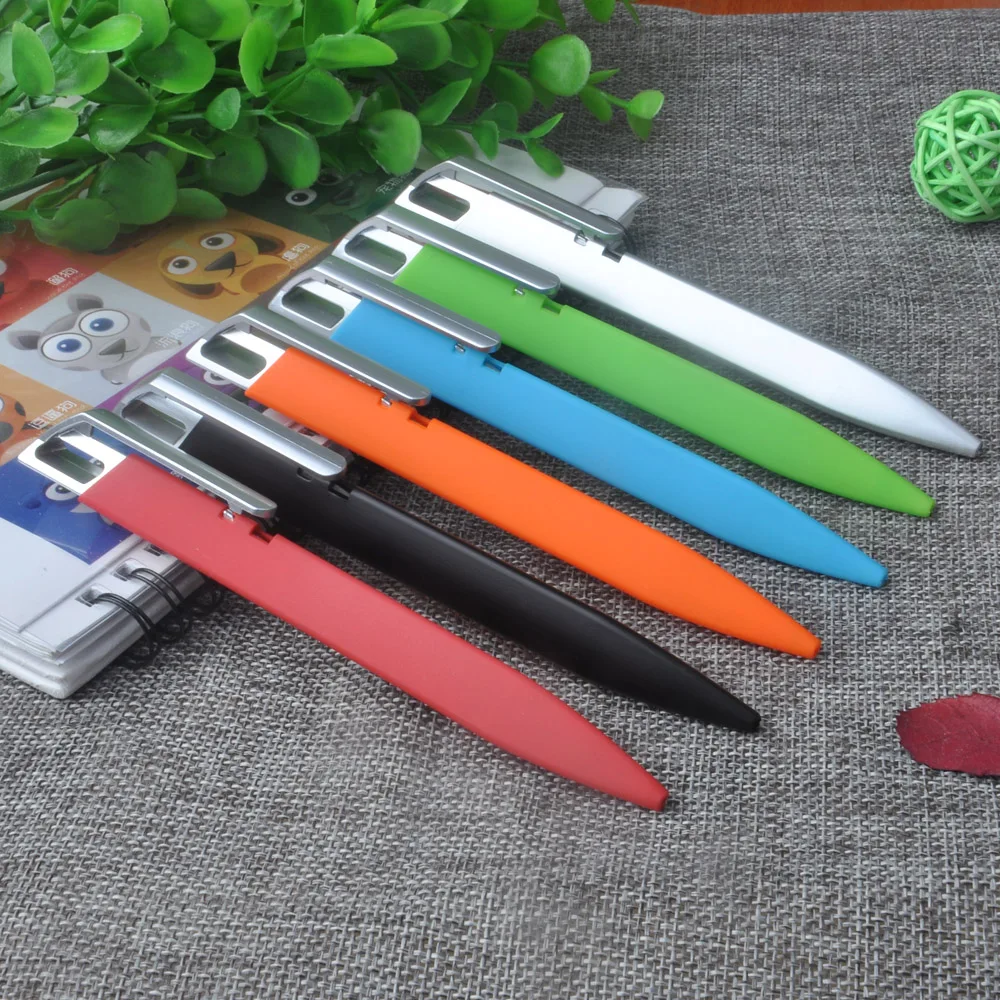 Free Sample Slim Cheap Plastic Rubber Triangle Shape Ball Pen For Promotion