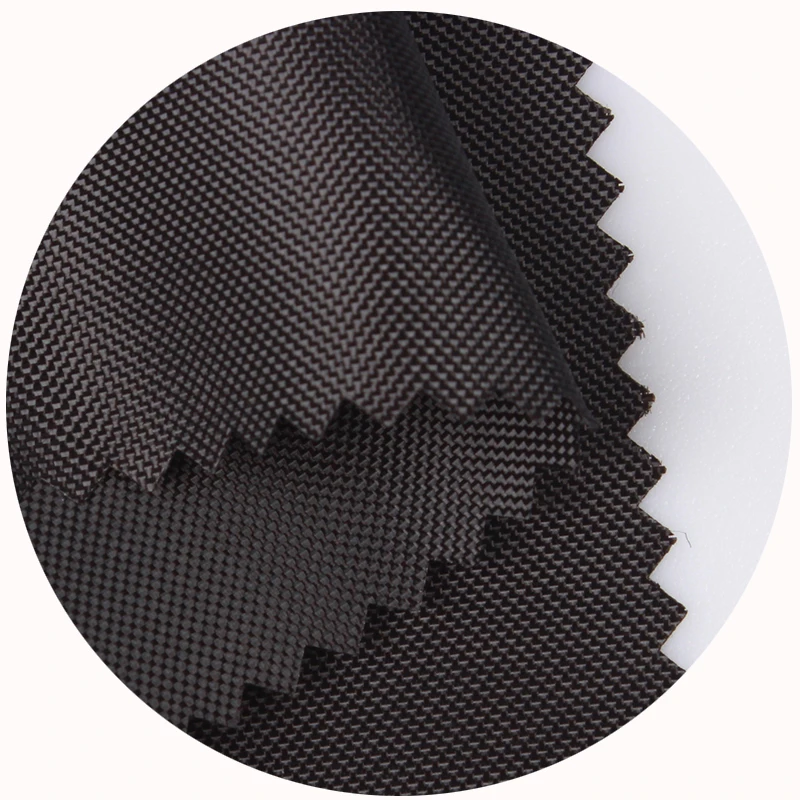 Eco friendly RPET Fabric 100 Recycled Waterproof 420D Oxford Fabric With Pu Coated For Bag Tents Package