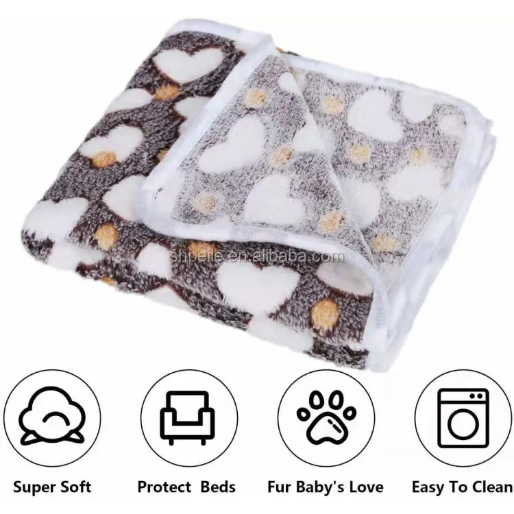 Coral Fleece Pet Dog Blanket,Washable Fluffy Blanket for Puppy Cat Kitten Indoor or Outdoor, Sofa Cushion,Bed Blanket