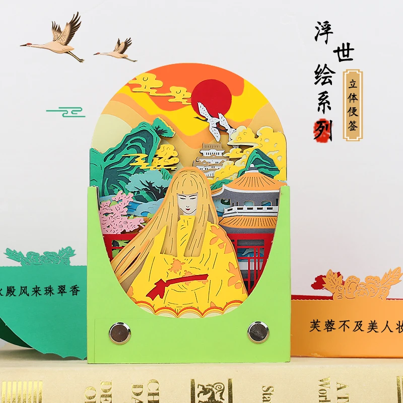 2020 Wholesale  Japanese Style Creative Vintage Promotion OEM New Design Paper Laser Unique Sticky Note Cute Tabs Pads