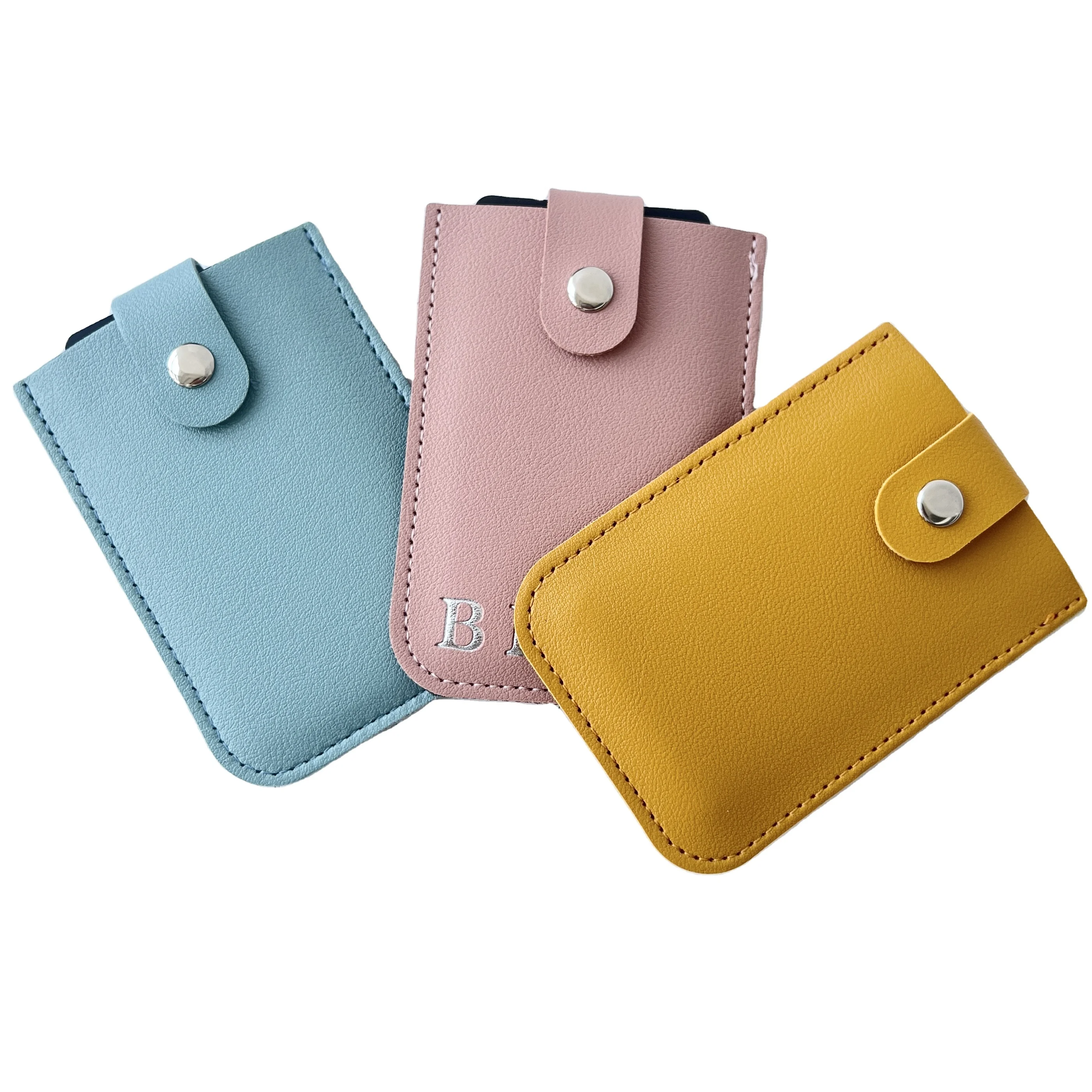 custom ultra-thin small  Laminated Multi Card Slim Mini ID Credit Card Holder Portable Business Pull Tab Wallet