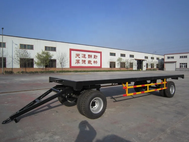 Agricultural use Double tyre platform trailer flat trailer for sale
