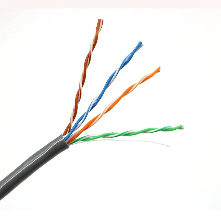 China Made Best Price 4 Pair 8 Core New PVC 6.2mm Solid Copper Conductors 1000Mpbs Utp Cat5e Network Cable