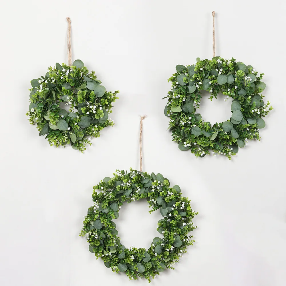Summer New Design Eucalyptus Garland Wedding Leaf Eucalyptus Decorative Garland Artificial Garland Supplies Wholesale
