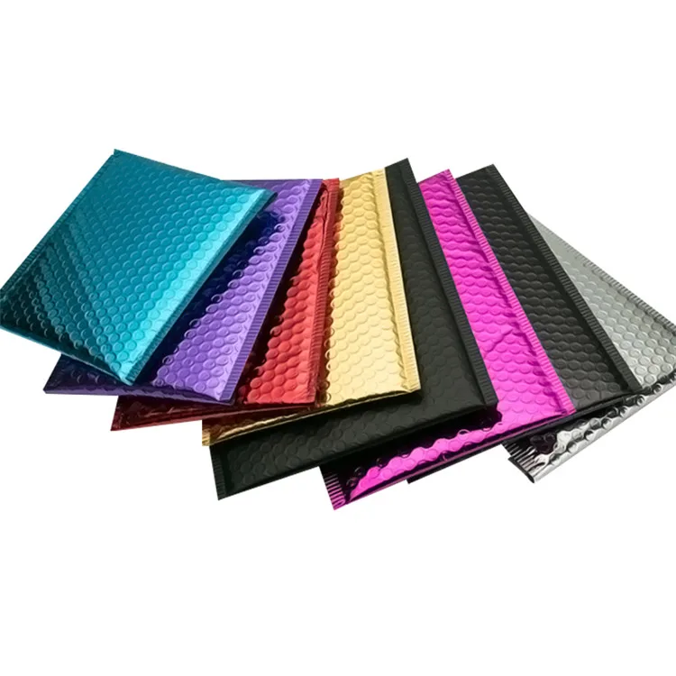 Self seal custom packing bubble mailers shipping envelope padded poly waterproof colored bubble bags