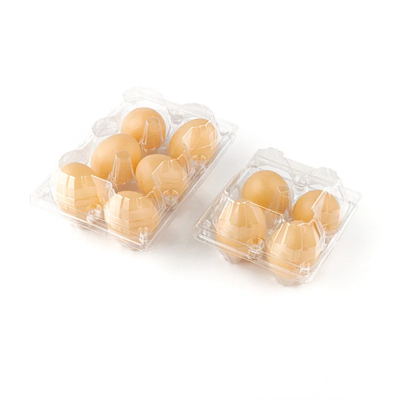 plastic egg trays for 30 eggs clear transparent 6 cells holes plastic quail egg packaging tray box crate