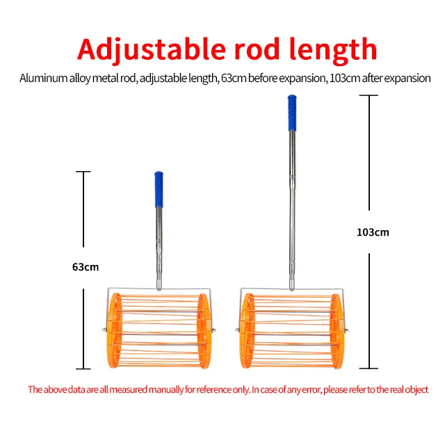 
HUIESON Table tennis light retractable ball picker ball picker 360 degree recovery roller ball picker net basket 