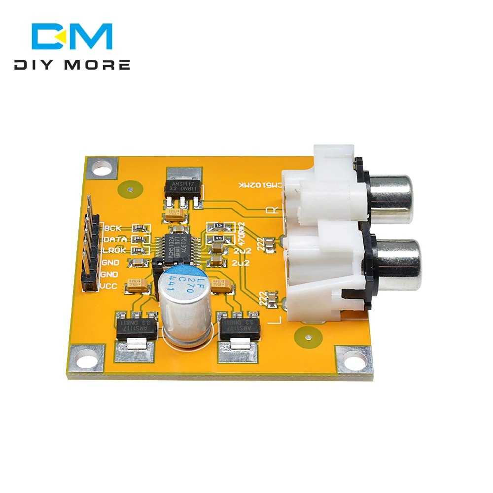 diymore PCM5102 DAC Decoder I2S Player Assembled Board 32Bit 384K Beyond ES9023 PCM1794 Decoder Board Module For Raspberry Pi
