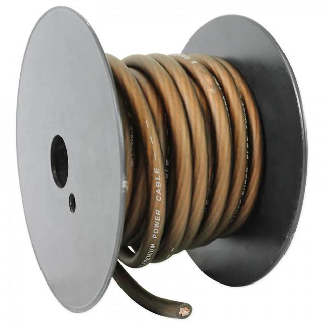 Автомобильный аудио-кабель 1/0 GA AWG, кабель заземления, гибкий кабель CCA OFC PVC для установки автомобильного усилителя звука, доступно 5 цветов