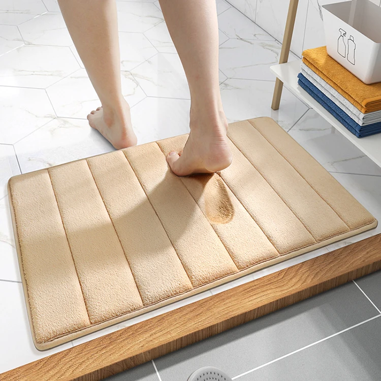 DAJIANG bathroom memory foam bath mats quick dry bath mat rug sets mat absorbent antis slip toilet carpet
