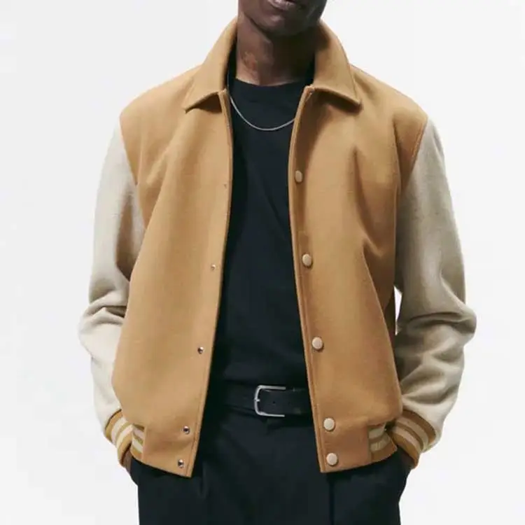 Factory Price Camouflage Leather Coat Man Fur Duffle Hunting Jacket