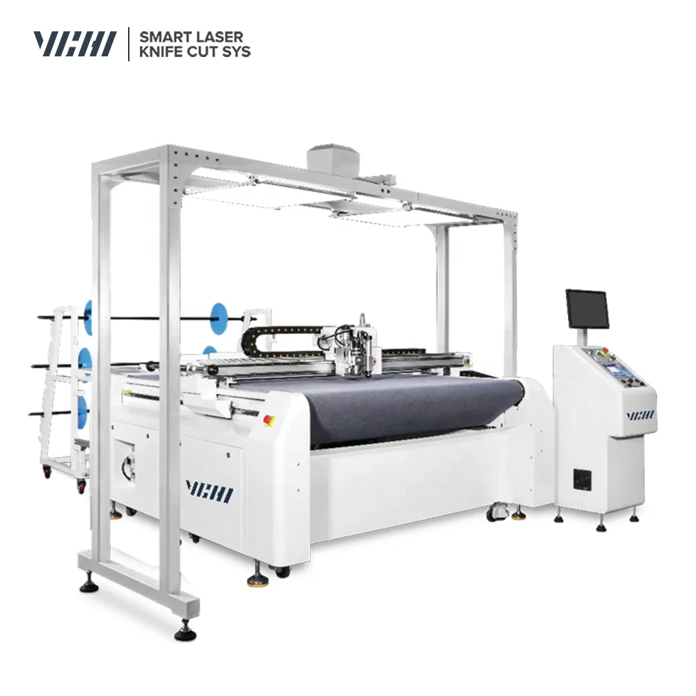 Digital CNC V Style Knife Round Knife Oscillating Knife Cutting Machine collection table