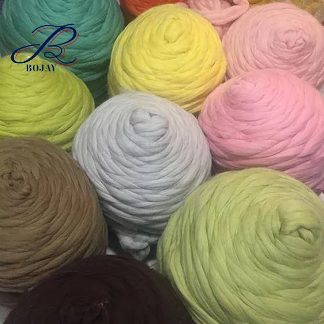 Wholesale Super Chunky Giant Acrylic Wool Like Yarn Hand Knitting Yarn for Blankets