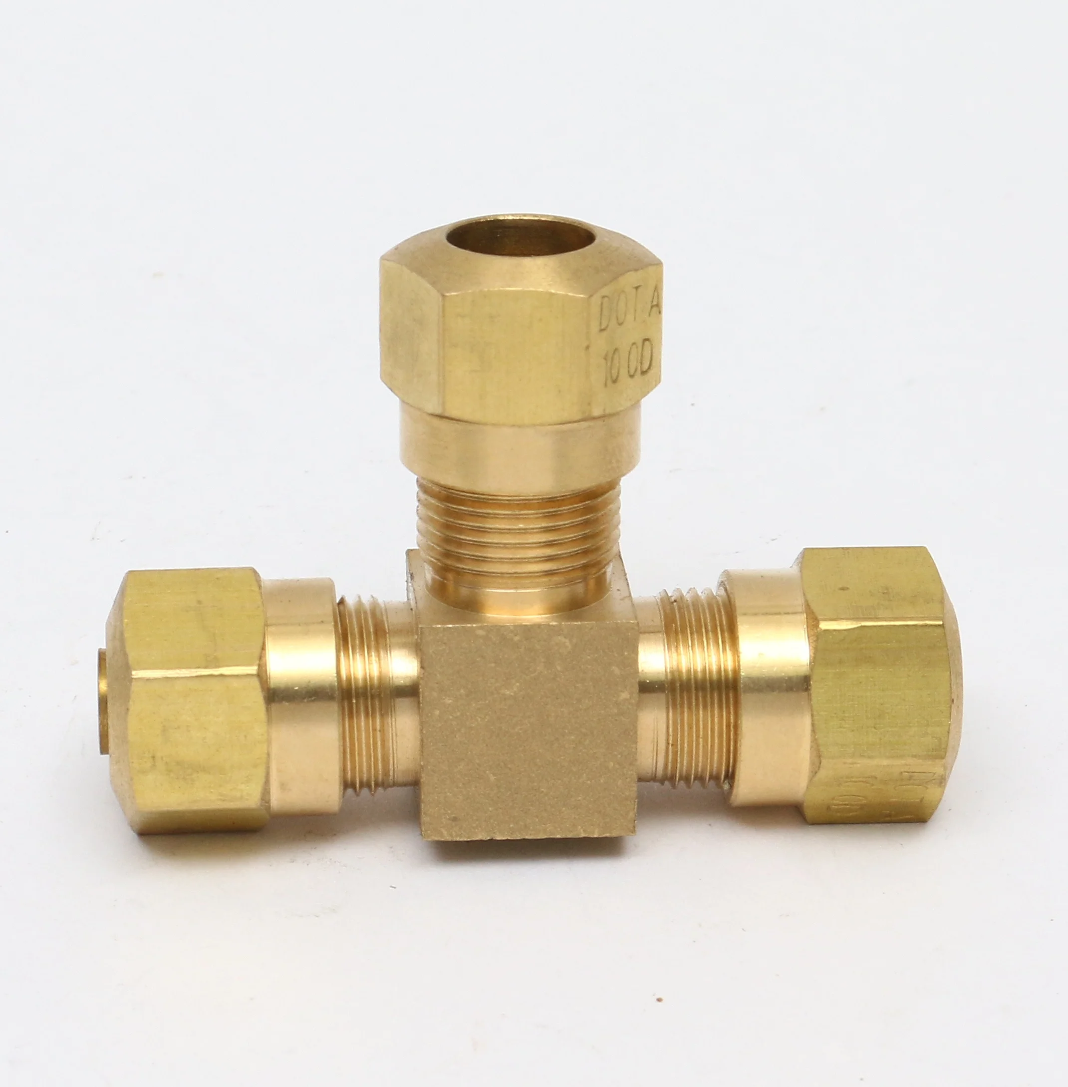 Factory sale various brass plumbing tee brass dot pipe pneumatic fittings tee brass pipe fitting