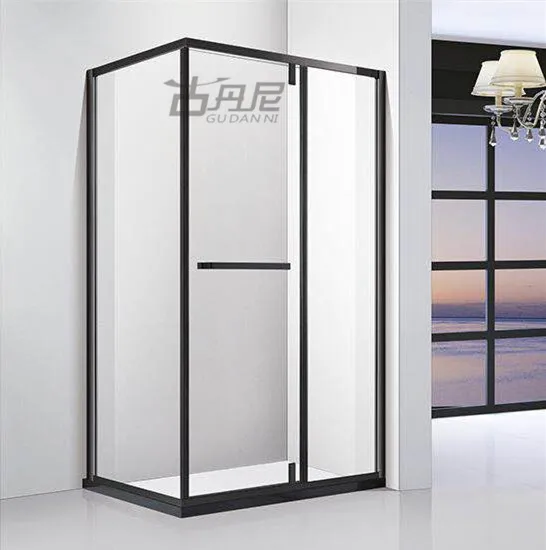 Shower screen manufacturer walk in shower glass black frame shower cubicle cabine de douche