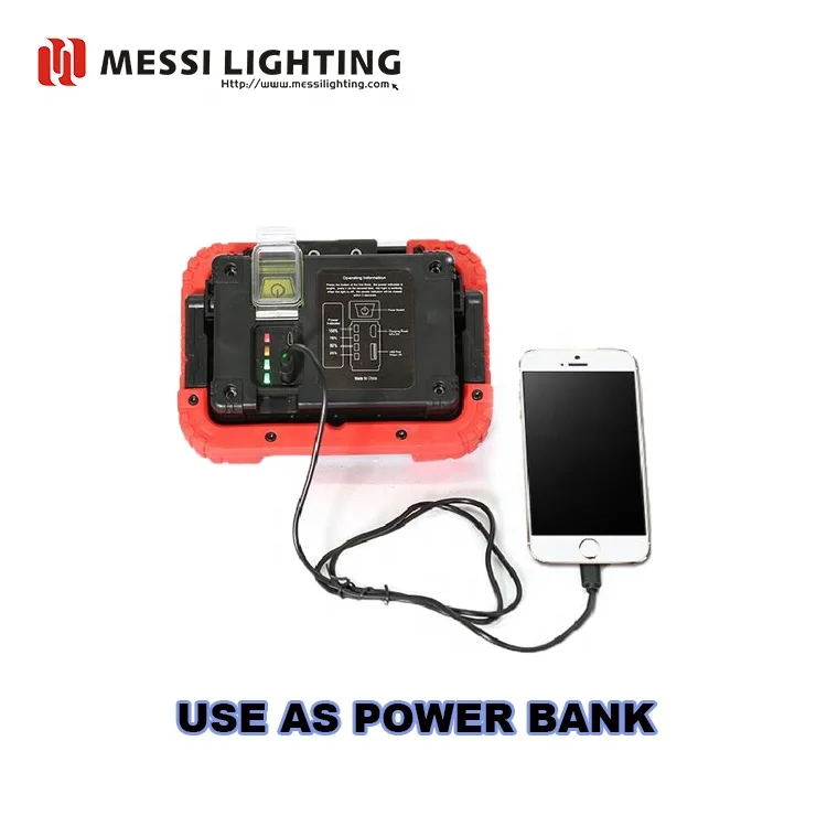 
10 watts outdoor emergency USB Rechargeable work LED flood light 