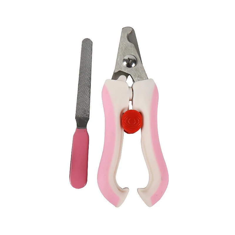 
stainless steel with abs plastic nail trimmer scissors for dogs cat scissors 