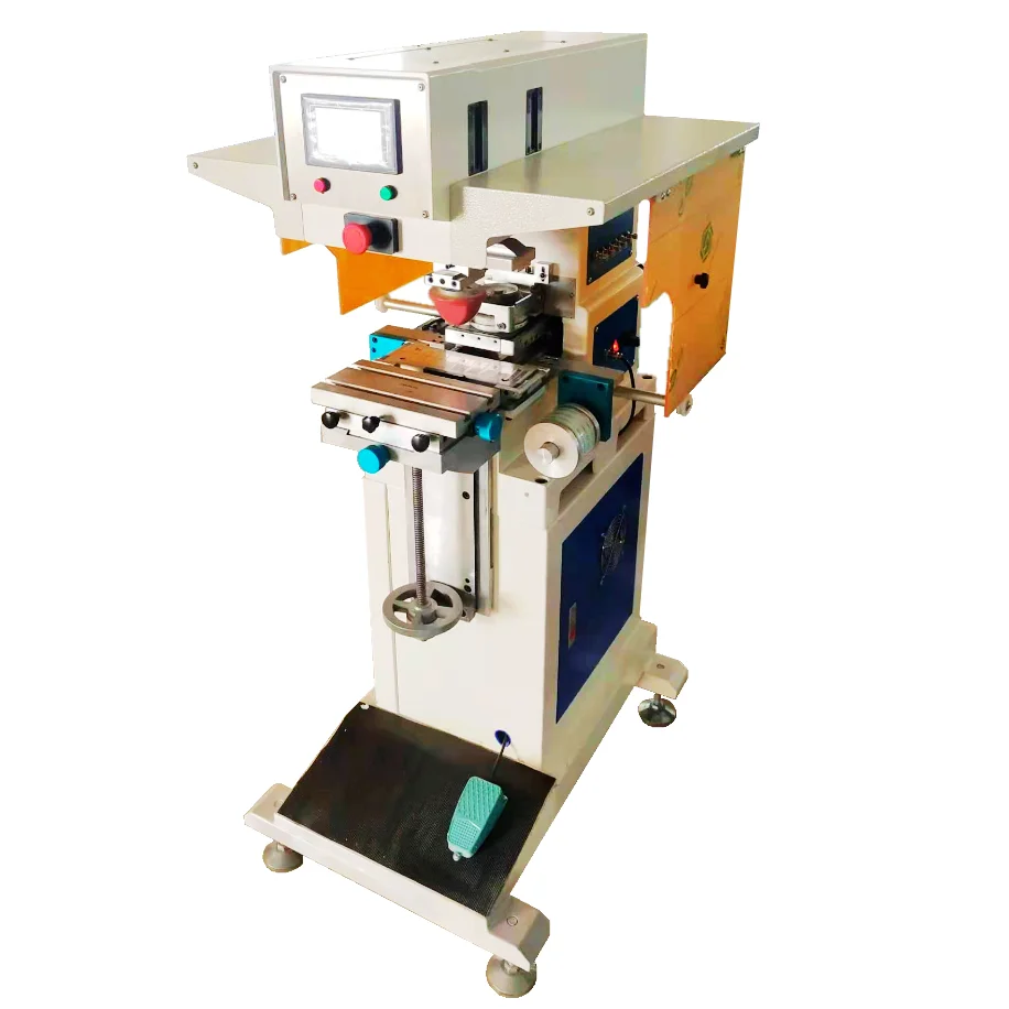 Plastic air release valve 1 color pad printing machine automatic cleaning pad printer