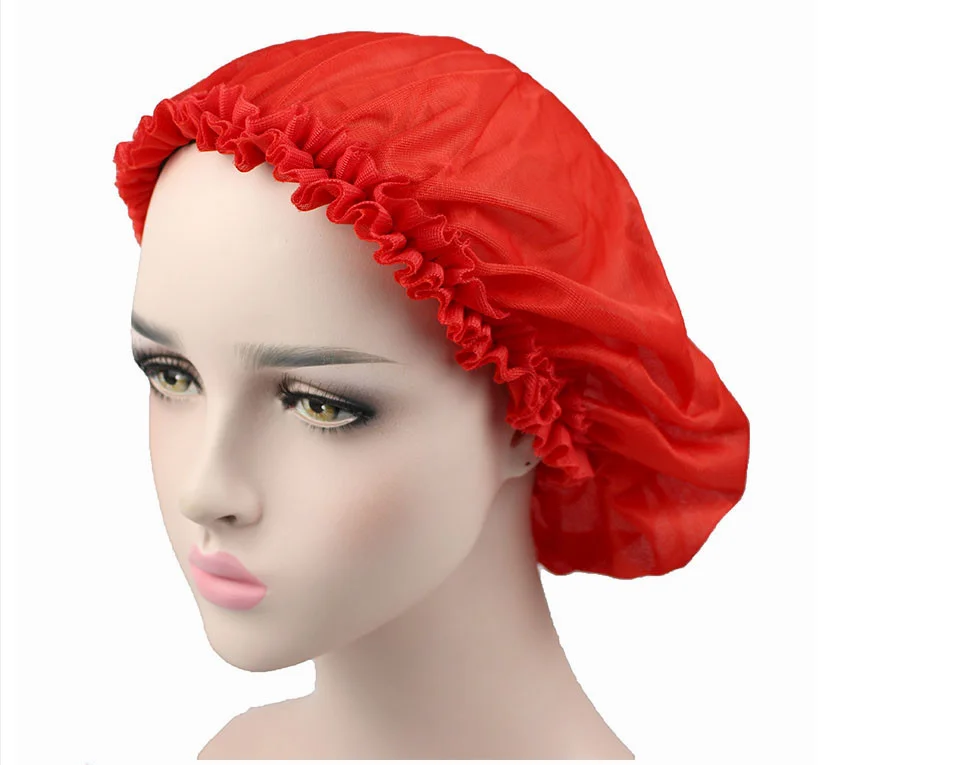 Сетчатая ткань полиэстер женская шляпа для сна