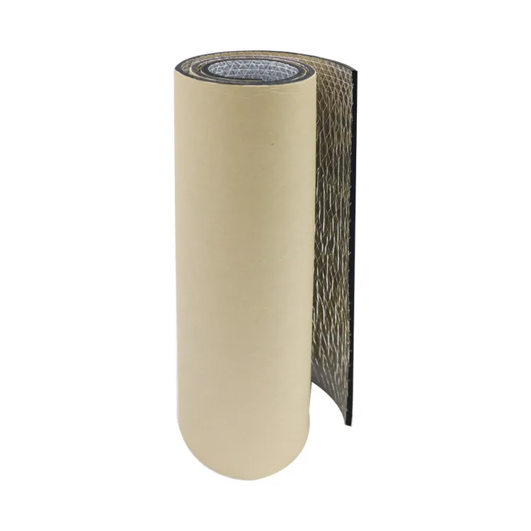 Factory Aluminum Foil Foamed rubber Heat-insulation  Flame Retardant Heatproof Panel Thermal Insulation Material