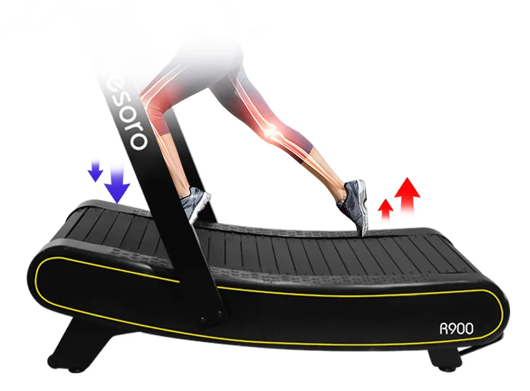 Athletic Trainer  curved treadmill for High-intensity Interval Training with convenient speed control and best price guarantee