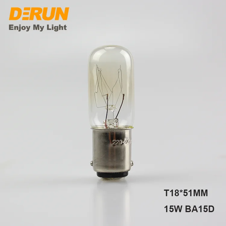 Factory BA15D Incandescent Bulb T20 T25 10W 15W Mini Incandescent Vintage Warm White Light Standing Lamp
