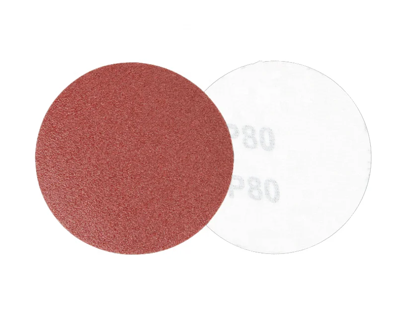 red aluminum oxide hook&loop discs toa abrasive paper hook and loop disc