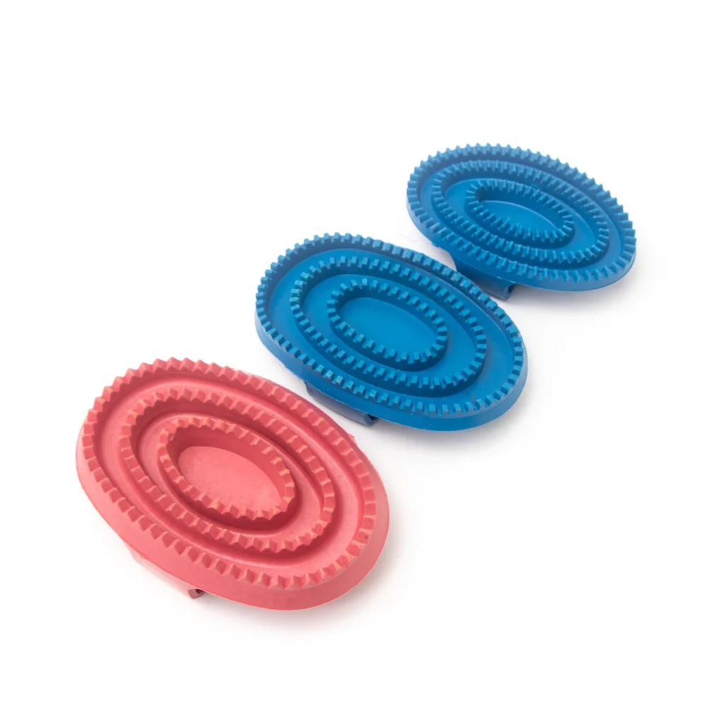 China Wholesale Rubber Horse Grooming Tool Brush Body Bathing Brushes Horse Hair Brush comb