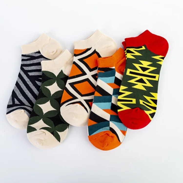 High-Quality Spot New Cross-Border Leisure Jigsaw Puzzle Series Ship Socks Wholesale Creative Colorful Socks