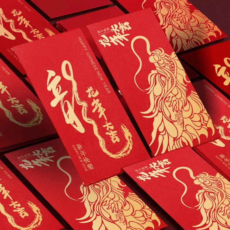 Custom Chinese New Year Red Packet 2024 Dragon Ang Bao Red Packet