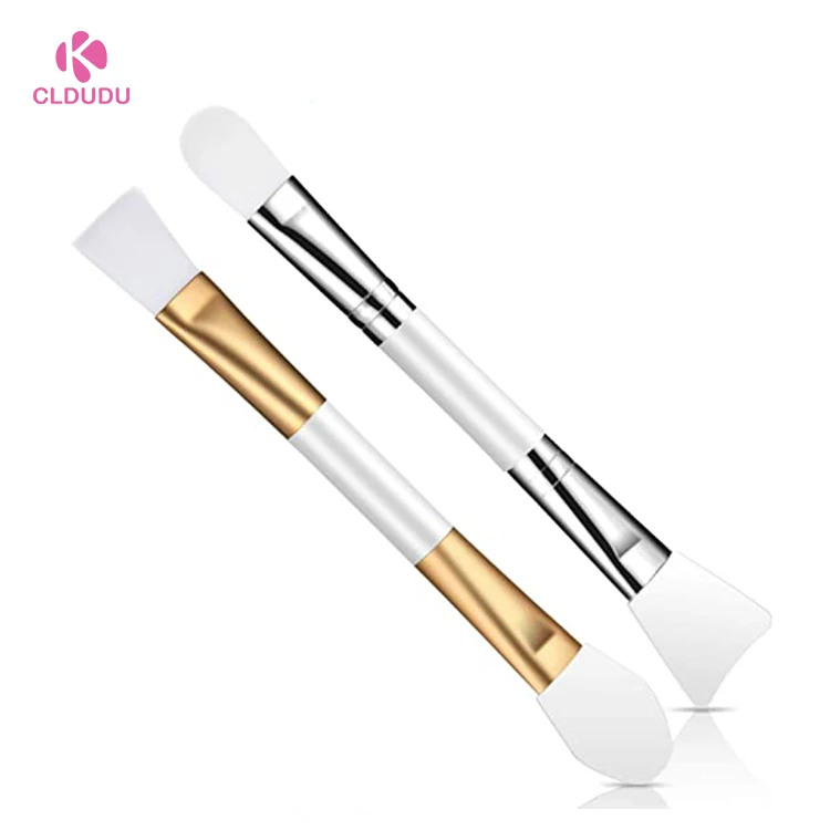 Face Mask Brush Double Side Makeup Brushes Silicone Clay Facial Applicator Nylon Cosmetic Beauty