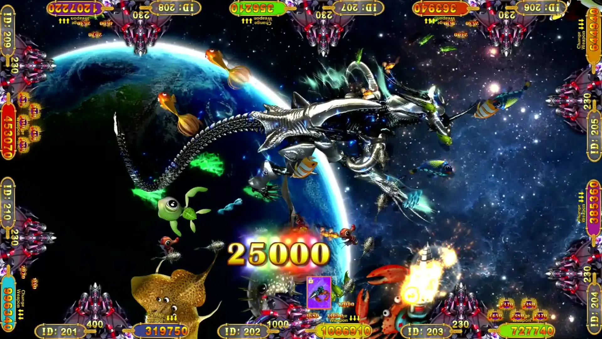 8 players hot sale USA arcade online fish games panda master mother board software fish game kit machine