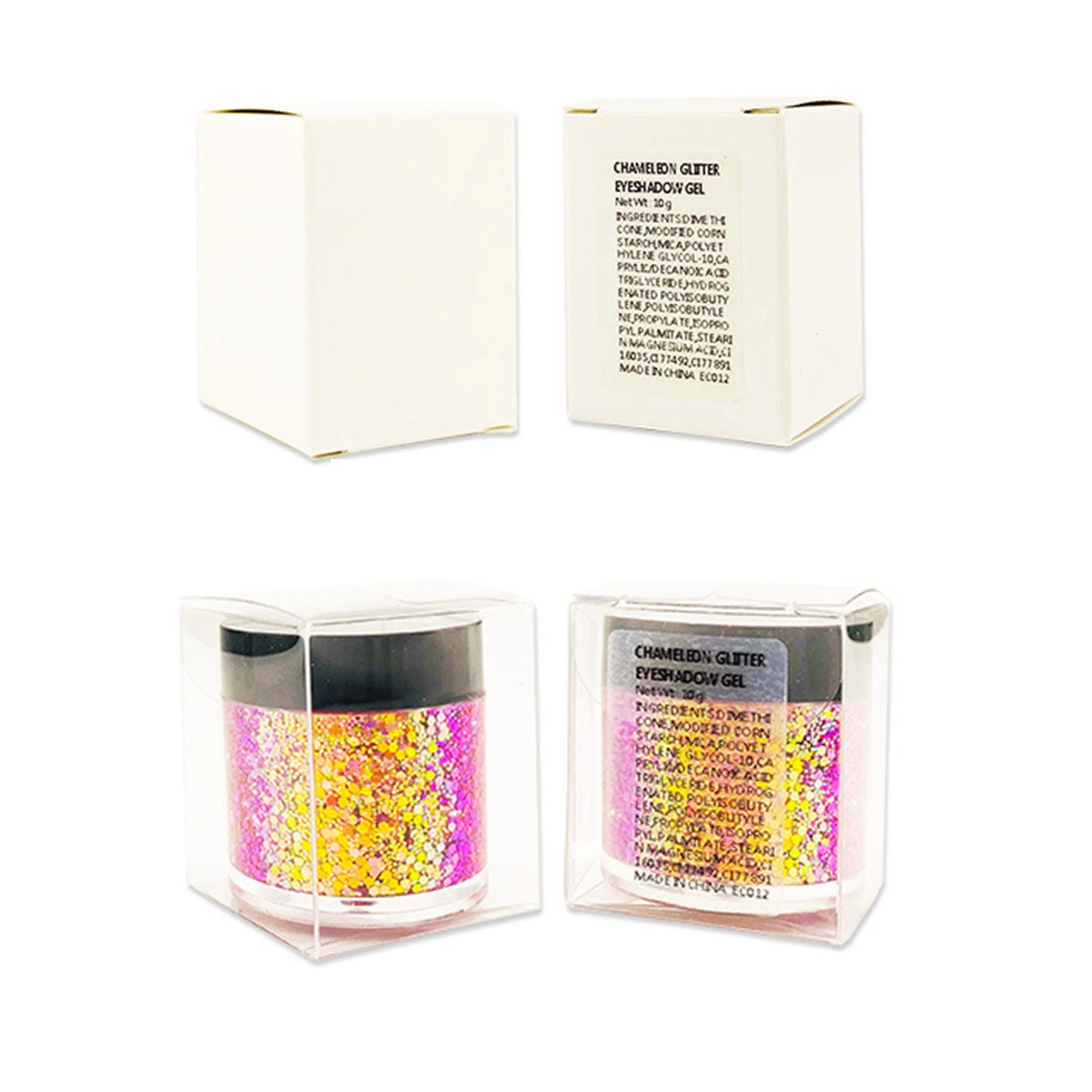 Neutral Duochrome Eyeshadow Make Your Own Private Label 8 colors  High pigment Glitter Single Chameleon Pressed Eyeshadow